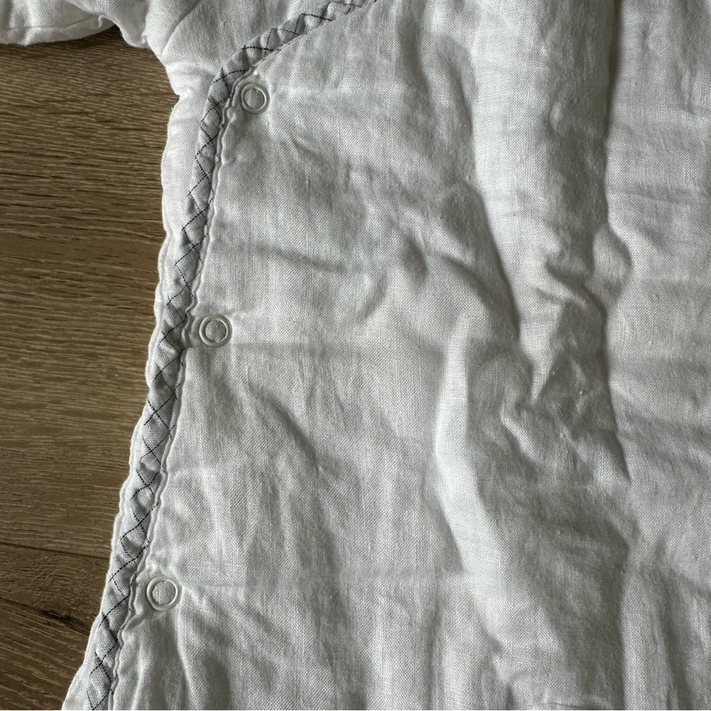 Baby GAP 100% Linen White One Piece up to 3 Months